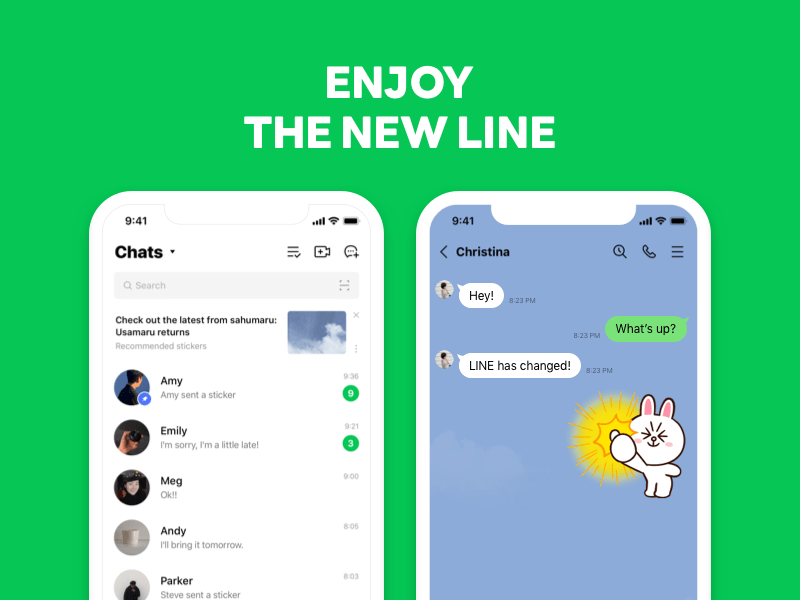 Line: A global app that's changing the way we socialize.